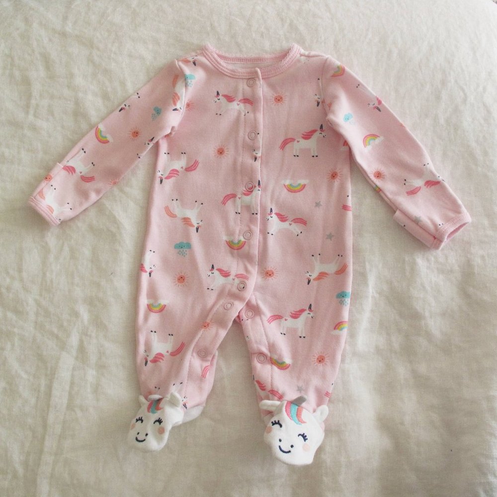 Carter's NB size unicorn feet sleeper